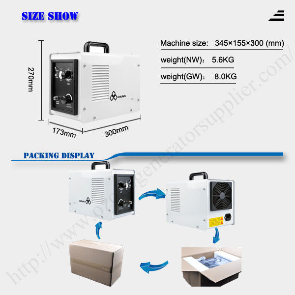110V / 220V Household Ozone Generator For Vegetables And Fruits Washing